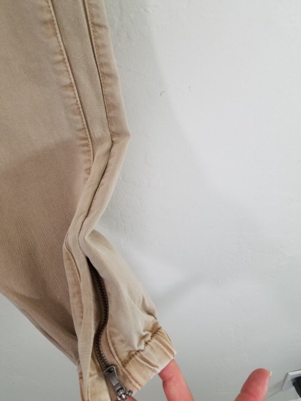 PAIGE Mayslie Jogger Super Stretch Crop Pants Zip Legs Size 30 - Picture 6 of 12